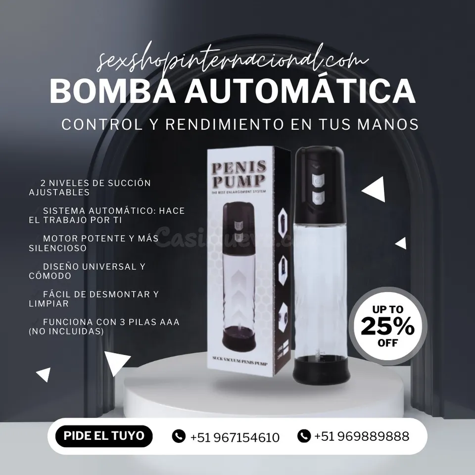 Bomba de Succión Automática: Estimula el Crecimiento, Mayor Grosor y Erecciones Más Firmes