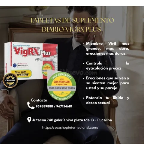 Pastillas Masculinas VigRX Plus: Erecciones Más Firmes, Mayor Resistencia y Control Total