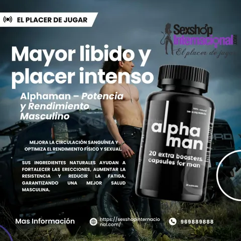 Alphaman Original: Aumenta el Tamaño, Erecciones Más Duras y Protege la Próstata