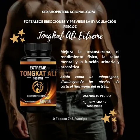 Pastillas Tongkat Ali: Erecciones Más Firmes, Cero Cansancio y Mayor Rendimiento