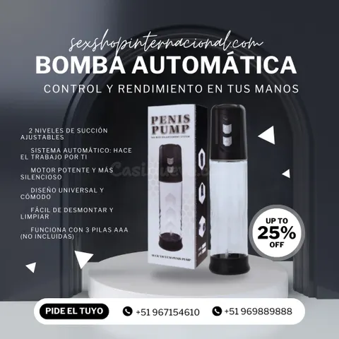 Bomba de Succión Automática: Estimula el Crecimiento, Mayor Grosor y Erecciones Más Firmes