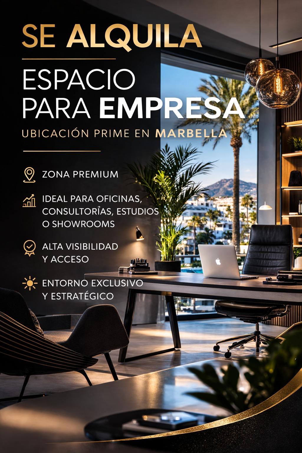 SE ALQUILA ESPACIO PROFESIONAL – ZONA PRIME MARBELLA